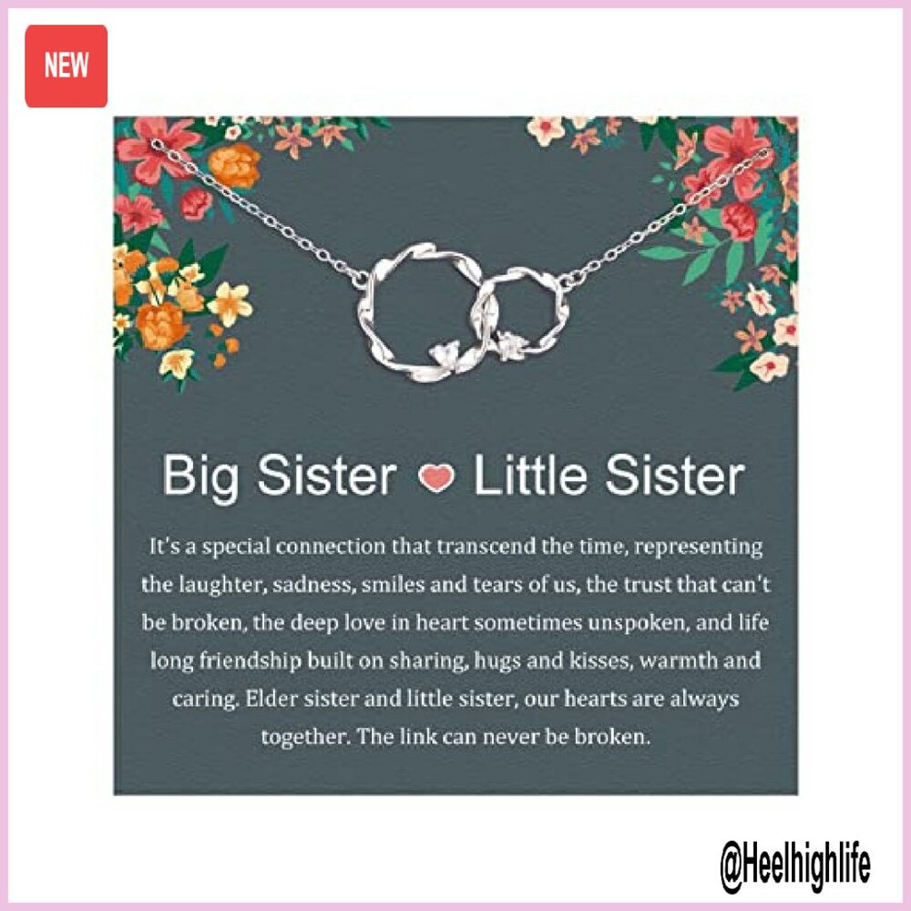 Sterling Silver Interlocking Circles Necklace, Ad… - image 2